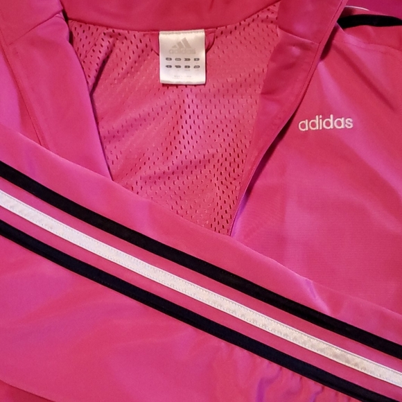 Adidas Pink Zip Track Jacket EUC - Picture 3 of 4